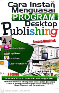 Image of Cara Instan Menguasai Program Dekstop Publishing 4 in 1